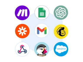 Image Intégrez votre CRM, votre API, ChatGPT, etc.