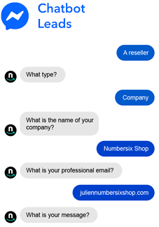 Your Chatbot Lead in a few clicks